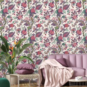 Floral & Paisley Fusion Wallpaper