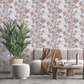 Chinoiserie-inspired Floral Trail Wallpaper