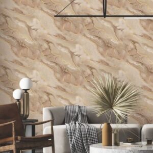 Fluid Veining Marble - inspired Wallpaper